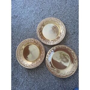 3-PC Fire King Peach‎ Luster Ovenware Replacement Plates